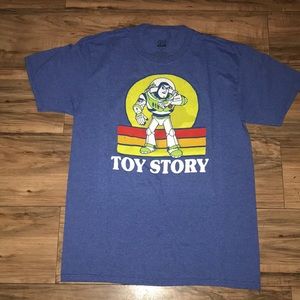 Toy Story blue and yellow short sleeves Buzz Lightyear tshirt size medium